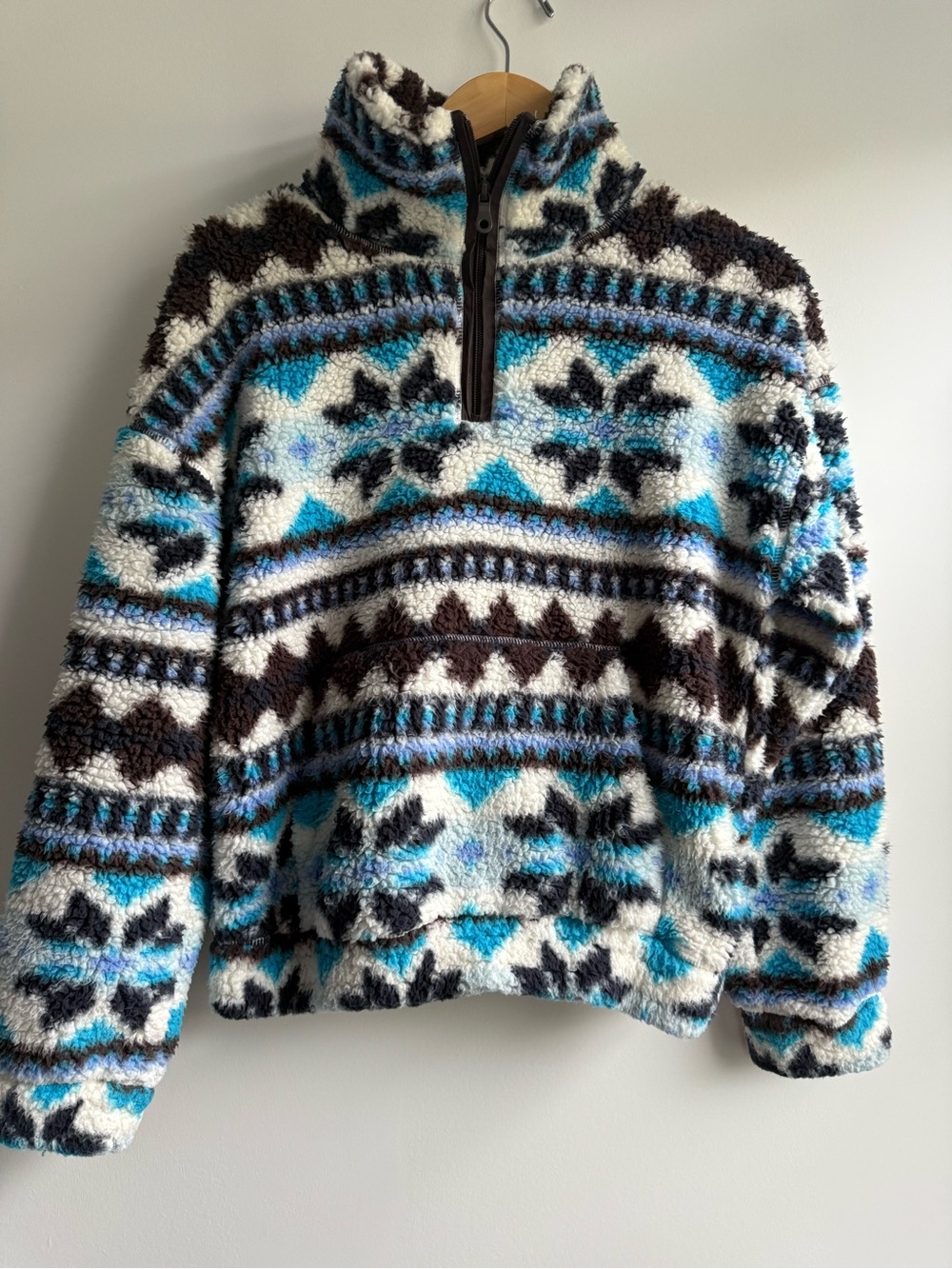 aerie Women’s Sherpa Half-Zip Sweater